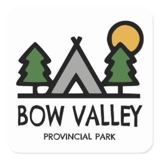 Bow Valley Provincial Park Square Sticker