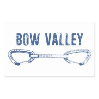 Bow Valley Rock Climbing Quickdraw Rectangular Sticker