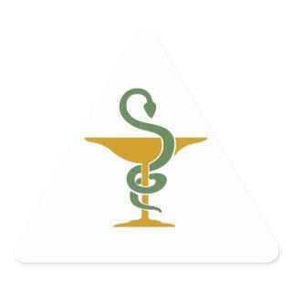 BOWL OF HYGEIA TRIANGLE STICKER
