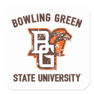 Bowling Green State University Distressed Square Sticker