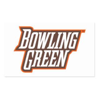 Bowling Green Wordmark Rectangular Sticker