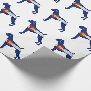 Boxer Dog Natural Ears Colorado Flag Silhouette