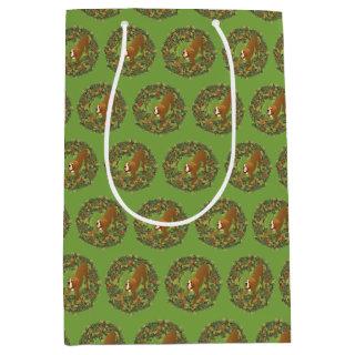 Boxer Wreath Medium Gift Bag