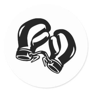 Boxing Classic Round Sticker