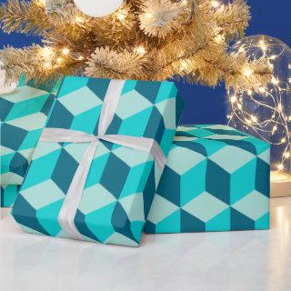 Boy Blue Building Blocks Seamless Pattern