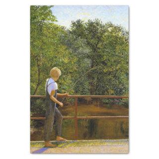 Boy Fishing by Lilla Cabot Perry Tissue Paper
