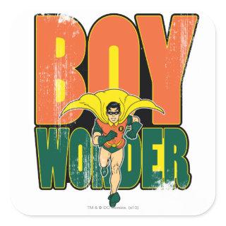 Boy Wonder Graphic Square Sticker