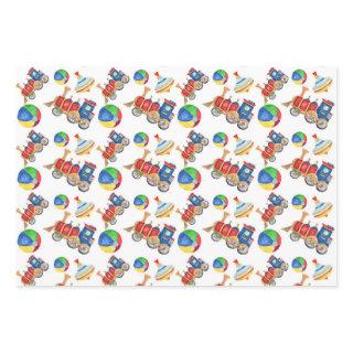 Boy's Colorful Toys  Sheet