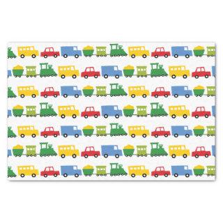 Boys Toys Colorful Transport Kid's Birthday Party Tissue Paper