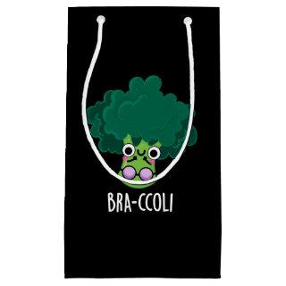 Bra-ccoli Funny Veggie Broccoli Bra Pun Dark BG Small Gift Bag