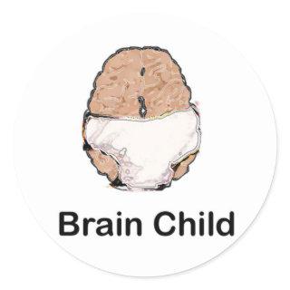 Brain Child Classic Round Sticker