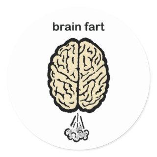 Brain Fart Classic Round Sticker