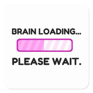 Brain Loading Square Sticker