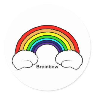 Brainbow Classic Round Sticker