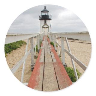 Brant Point Lighthouse Classic Round Sticker
