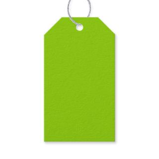 Brat Green Solid Color Gift Tags
