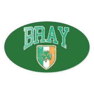 BRAY, Ireland Oval Sticker