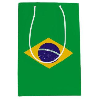 Brazil Flag Medium Gift Bag