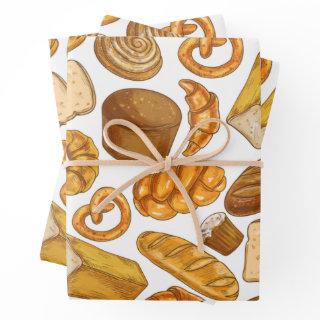 Bread Baker and Bakery Tiled Pattern   Sheets