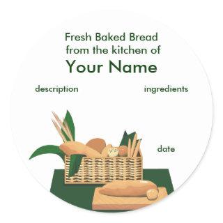 Bread Basket Product Label