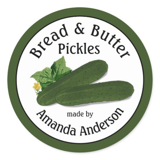Bread & Butter Pickles 1.5" Classic Round Sticker