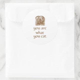Bread & Calligraphy Rustic Sticker