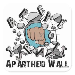 Break Israeli Apartheid Wall Square Sticker