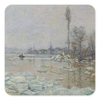 Breakup of Ice, 1880 Square Sticker