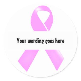 Breast cancer awareness | Personalize Classic Round Sticker