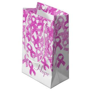Breast Cancer Awareness Pink Velvet Ribbon Bag