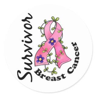 Breast Cancer Survivor 15 Classic Round Sticker
