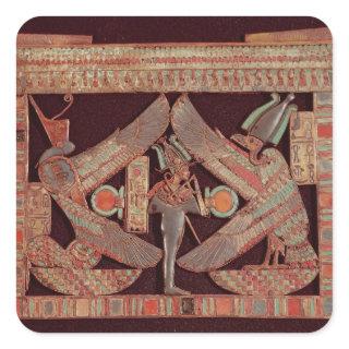 Breast plate depicting Osiris, god of Square Sticker