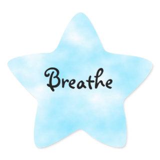 Breathe-star sticker