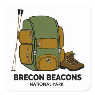 Brecon Beacons National Park Backpack Square Sticker