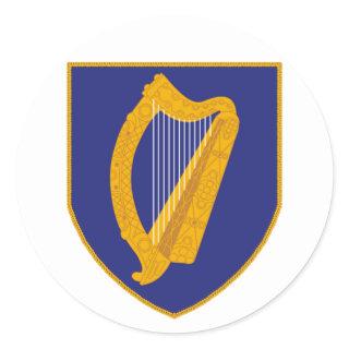 Brian Boru Harp - Symbol of Ireland Classic Round Sticker