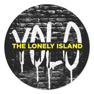 Brick Drip Classic Round Sticker