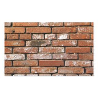 Brick Wall Background Rectangular Sticker
