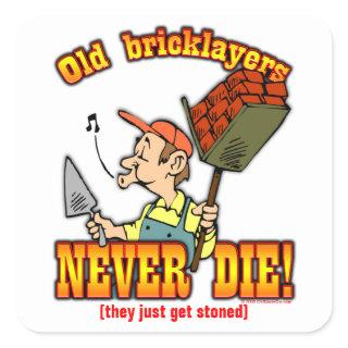 Bricklayers Square Sticker