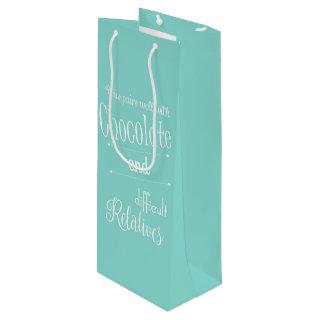 Bride Chocolate & Wine Tasting Party Wine Gift Bag