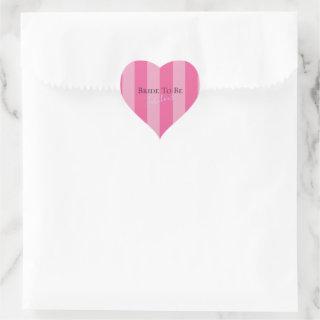 BRIDE CO Bride To Be Lingerie Bridal Shower Party Heart Sticker
