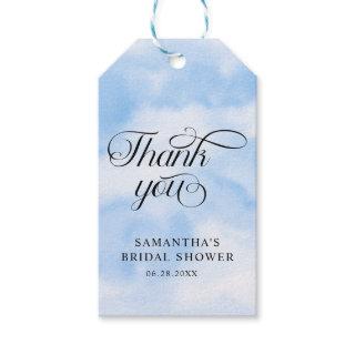 Bride Is On Cloud Nine Bridal Shower Thank you Gift Tags
