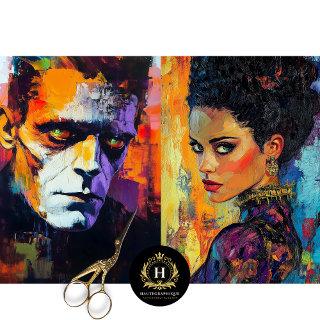 Bride of Frankenstein Decoupage  Tissue Paper