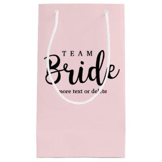 Bride Squad, Team Bride, Chic Modern Wedding Party Small Gift Bag
