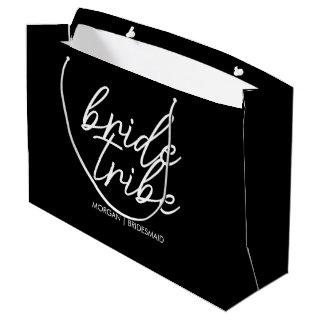 Bride Tribe | Bachelorette Bridesmaid Modern Large Gift Bag