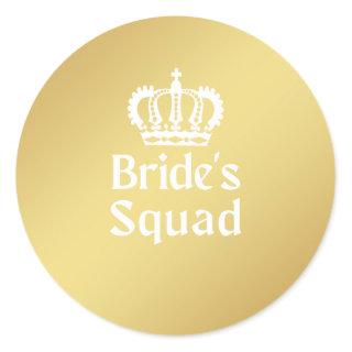 Bride's squad sticker