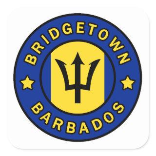 Bridgetown Barbados Square Sticker