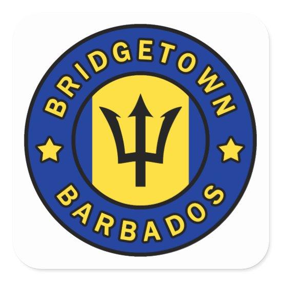 Bridgetown Barbados Square Sticker