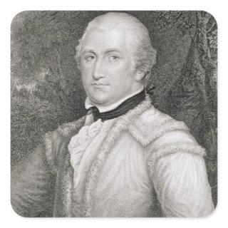 Brigadier General Daniel Morgan (1736-1802) engrav Square Sticker