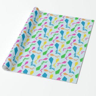 Bright and Colorful Flying Kites Pattern