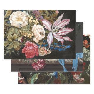 BRIGHT ANTIQUE FLORALS HEAVY WEIGHT DECOUPAGE  SHEETS